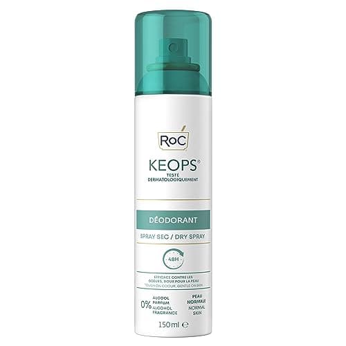 Image of RoC - KEOPS Deodorant Spray Dry - Anti-Perspirant - 48-Hour High Efficacy & Comfort - Odor Protection - Alcohol-Free & Fragrance-Free - Ideal for All Skin Types - 150 ml