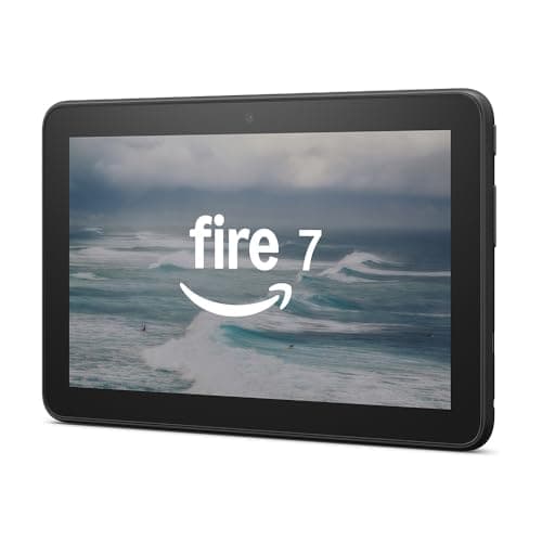 Image of Amazon Fire 7 tablet | 7" display, 16 GB, latest model (2022 release), Black with Ads