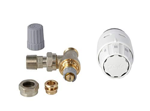 Image of Danfoss RAS-C2 TRV 013G6055 For Two-Pipe Domestic Heating Systems - Flow Selectable, High Accurate Temperature Control - Bi-directional Valve (White)