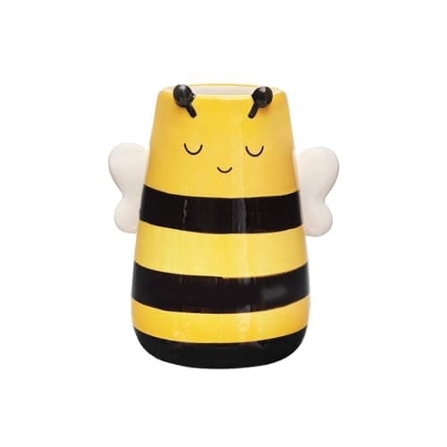 Image of Sass & Belle Bee Vase - Multicolour Decorative Indoor Table Accessory – Small Ceramic Vase for Home Decor, Table Decorations, Cute House Gift, Designed by Sass and Belle