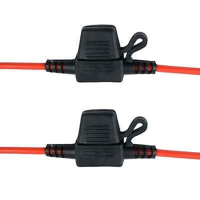 Image of 2 x Inline Mini Blade Fuse Holder Splash Proof Car 12V 20A