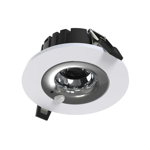 Image of SINCELIGHT PIR Motion Sensor LED Downlight, 12W Recessed Ceiling Spotlight for Φ75mm Holes, Automatic ON/Off, Movement Activated for Hallway,Front Door,Bathroom, 4000K Neutral White, Pack of 1