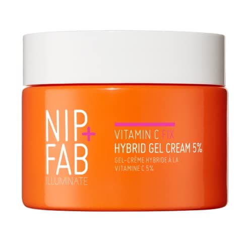 Image of Nip+Fab Vitamin C Fix Hybrid Gel Cream 5%, 50ml, Advanced Triple-Action 5% Vitamin C Complex, Boosted with Ferulic Acid & Niacinamide, Radiant, Even-Toned Skin, Weightless Formula