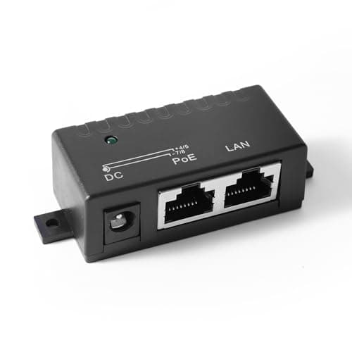 Image of REVODATA Gigabit PoE Injector 10/100/1000Mbps Ethernet Adapter, 5V-57V Passive Power Supply for IP Cameras, AP, VoIP Phones - Wall Mountable(PSE310G)