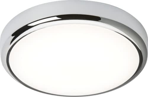 Image of Knightsbridge LED Bathroom IP65 14W CCT Adjustable Wall or Ceiling mounting Bulkhead Fitting with Chrome Trim 315mm BT14ACTCH, Silver