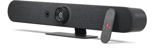 Image of Logitech Rally Bar Mini 4K UHD Conferencing Camera - 6 Beamforming Microphones, PTZ Camera, 3 Speakers, AI Viewfinder, 4X Digital Zoom, Teams, Zoom, Meet Rooms - 960-001340 (Graphite)(Renewed)