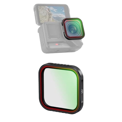 Image of NEEWER UV Filter Compatible with Insta360 Ace Pro Insta 360 Ace Pro 2, Snap On Multicoated HD Optical Glass Protective Action Camera Lens Filter Accessories, FL-C20