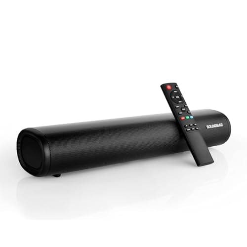 Image of Winnes Mini Soundbar TV Speakers 60W Wireless 5.0 Home Cinema Sound bar with Bluetooth,Optical,AUX,USB,HDMI,RCA 3 EQ, Wireless Subwoofer 3D Surround Stereo Soundbar for 4K TV, Flexible installation