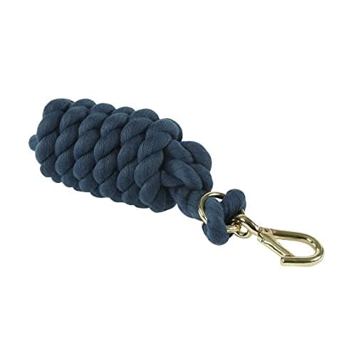 Image of Shires Plain Headcollar Lead Rope Navy Blue
