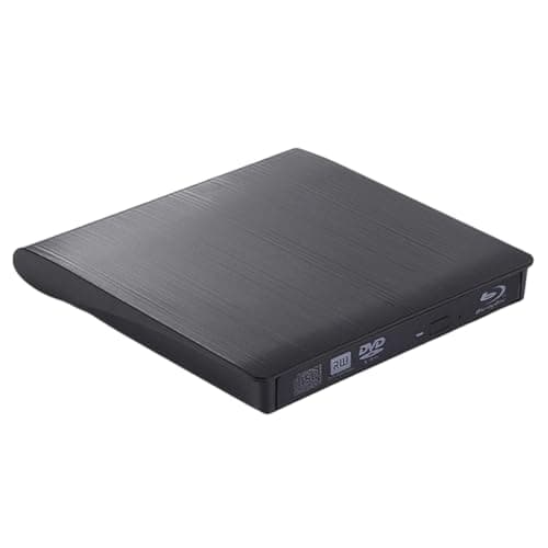 Image of Hipzeepo Dual-Interface Blu-Ray Burning Brushed Finish USB 3.0 External Optical Drive DVD/CD Burner External Laptop DVD Drive