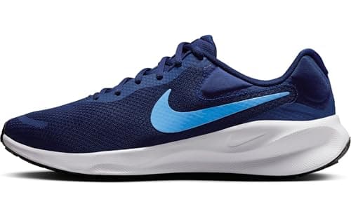 Image of NIKE FB2207-406 Revolution 7 Men Blue Void/University Blue-Whit UK 7.5