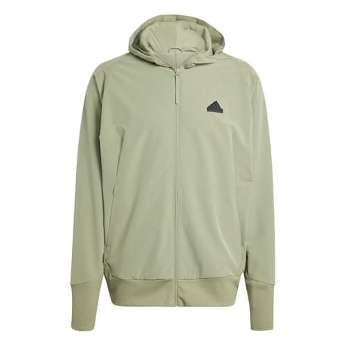 Image of adidas Mens M Z.N.E. Wv Fz Tracksuit Top Green L