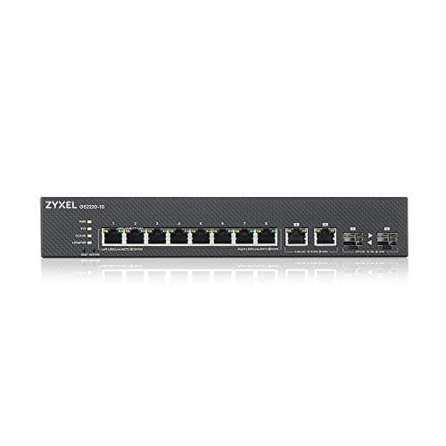 Image of ZYXEL GS2220-10-EU0101F commutateur réseau Géré L2 Gigabit Ethernet (10/100/1000) Noir