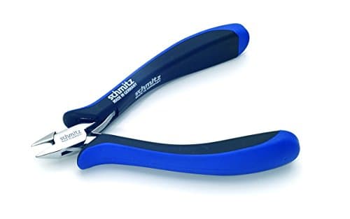 Image of Side Cutting Pliers 4.3/4'' | schmitz 3122HS22 | Tapered Head with fine Bevel | ESD - Dissipative | Hightech Tool for Professionals | Made in Germany - Solingen