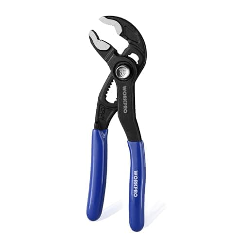 Image of WORKPRO 120 mm Mini Water Pump Pliers, 25 mm Wide Jaw Capacity Quick Adjustable Cr-V Steel Tongue and Groove Plier, for Home Repair, Gripping, Nuts, Bolts, Pipe & Fittings