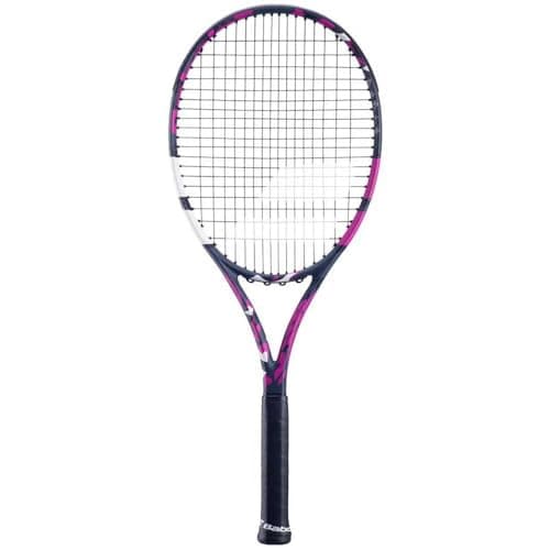 Image of Babolat, Boost Aero Pink Rope Adult Tennis Racket, Ideal for Progressing and Exploiting Its Potential, Power and Maneuverability, Grip Size 0, French Brand, Pink