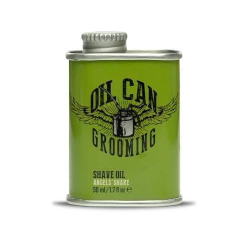 Image of Oil Can Grooming Angels' Share Shave Oil – Premium Pre-Shave & Conditioning Oil for Men – Smooth Glide, Reduced Irritation & Hydrated Skin – Cool Citrus Scent – 50ml