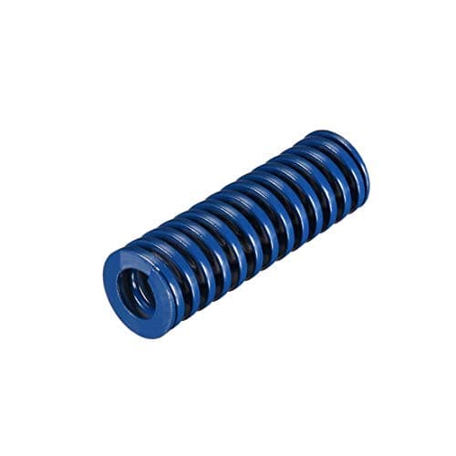 Image of sourcing map 20mm OD 60mm Long Spiral Stamping Light Load Compression Die Spring Blue 1Pcs