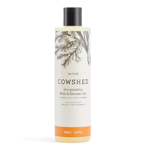 Image of Cowshed Bath & Shower Gel 300ml | Active Invigorating Body Wash for Women & Men | Natural Body Wash, No Parabens | Hydrating Vegan Shower Gel with Lemongrass, Ginger & Rosemary