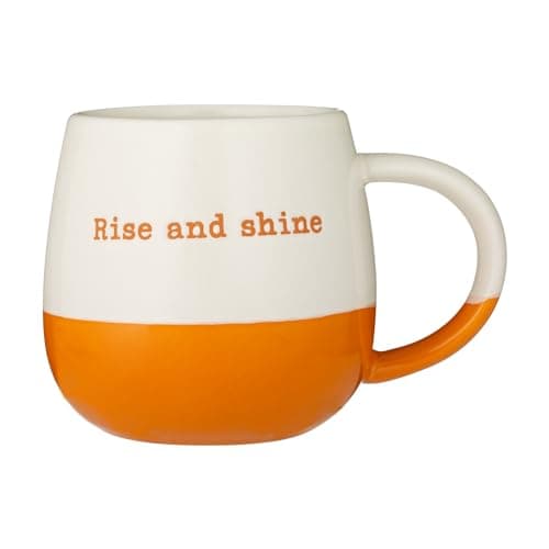 Image of Price & Kensington Stoneware Coffee Mug Latte Tea Cup Choco Rise and Shine Hot Chocolate Beverages 340ml