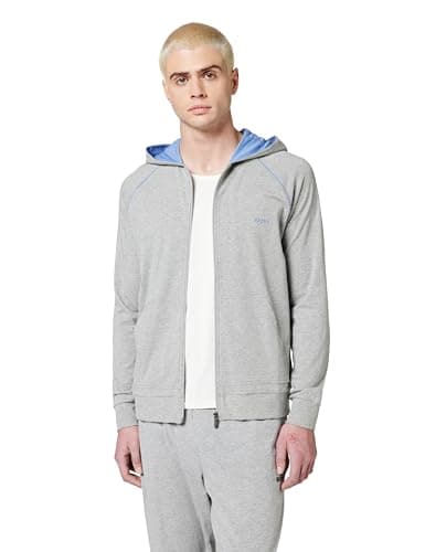 Image of BOSS Men's Loungewear Jacket, Medium Grey 037, M