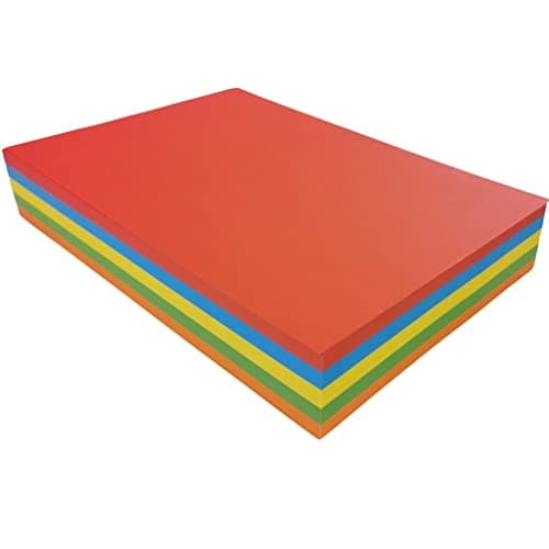 Image of BCreativetolearn A4 Assorted Bright Coloured Card 160gsm 250 Sheets 5 Colours - Use for Card Making, Printing, Copying, Drawing, Arts & Crafts.