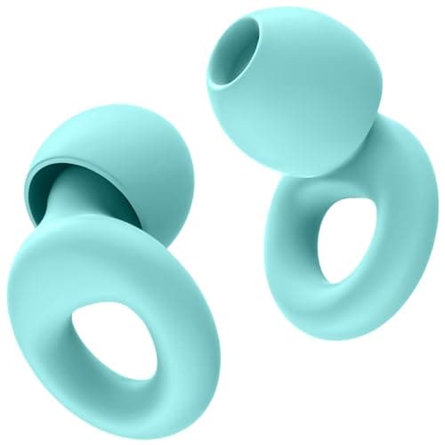 Image of HOYIO Ear Plugs for Noise Reduction–Super Soft, Reusable Hearing Protection in Flexible Silicone for Sleep, Noise Sensitivity & Flights-8 Ear Tips in XS/S/M/L–27dB Noise Cancelling–Light Blue