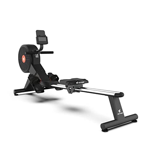 Image of FITT Row Smart Rowing Machine For Stamina, Strength, Full Body Fitness, Built-In LCD Monitor, 16 Resistant Levels, Aluminium Slide Rail, Tablet/Phone Holder, Space Saving Design For Home Office Gym