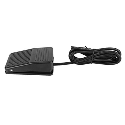 Image of Dioche Foot Pedal Switch, TFS-01 Power Tool Foot Switch, 250VAC 10A Anti slip Momentary Foot Controller Pedal Control Switch Black(2M)