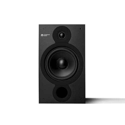 Image of Cambridge Audio SX60 - Pair of Passive Wired Standmount Speakers for HiFi or Home Cinema System - Optimised for Smooth and Even Frequency Response - Matte Black