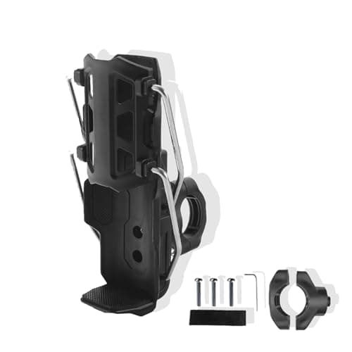 Image of fKiZanthene Adjustable Bike Water Bottle Holder, 360° Rotating Bicycle Bottle Cage for 32–71 mm Bottles, Universal Cup Holder for Motorcycle, Scooter, and Cycling Accessories