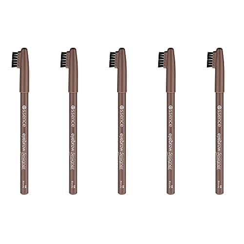 Image of essence eyebrow DESIGNER, Eye Pencil, Eyebrow Pencil, 04 blonde, brown, defining, vegan, microplastic-free, nanoparticle-free, pack of 5 (5 x 1g)