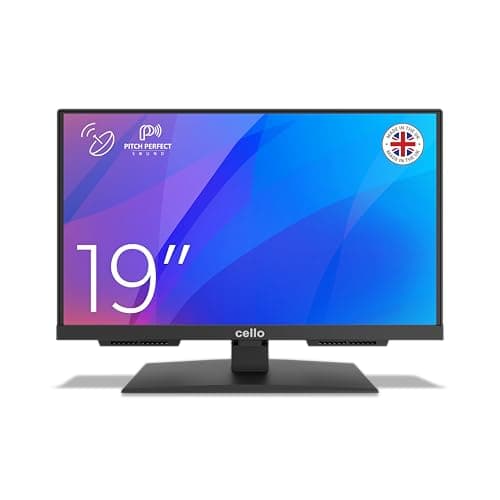 Image of Cello C1924SH 19" Full HD LED Frameless TV Made in UK - Freeview HD, Built-in Satellite Receiver (DVB-S2), HDMI, USB Recording & Pitch Perfect Sound – Ideal for Kitchens, Lounges and Compact Spaces