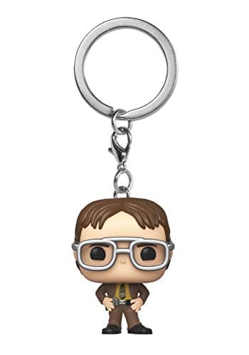 Image of Funko Pop! Keychain: the Office - Dwight Schrute Novelty Keyring - Collectable Mini Figure - Stocking Filler - Gift Idea - Official Merchandise - TV Fans - Backpack Decor