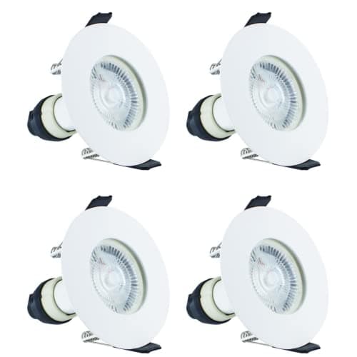 Image of Integral LED Recessed Ceiling Downlights for GU10 and MR16 Lamps: Quick Fit Spotlights IP65 Steel Construction Fire Rated Indoor Lighting with Ultra Thin 1mm Bezel