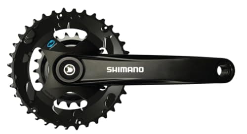 Image of SHIMANO 7/8 Speed Mountain Bicycle Crankset - FC-M315-B2 - Black