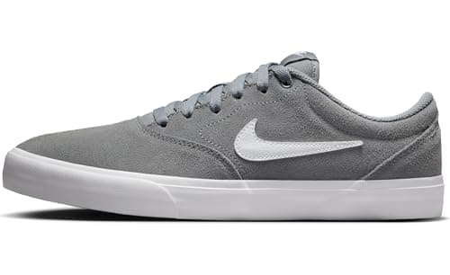 Image of Nike SB Charge Suede Shoe (Men), IB2750, Cool Grey White Cool Grey White, 9 UK