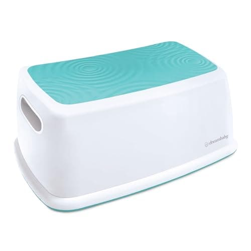 Image of Dreambaby Easy-Up Toddler & Me Premium Step Stool - Anti-Slip Base & Sure-Grip Topper - Supports Up to 145kg - Easy to Clean, Lightweight and Durable Step Up for Toddlers, Kids & Adults - Aqua
