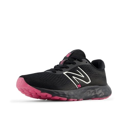 Image of New Balance Women's 520 V8 Running Shoe, Black/Hi-Pink/Phantom, 3 UK