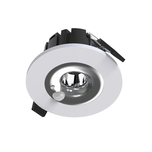 Image of SINCELIGHT PIR Motion Sensor LED Downlight, 8W Recessed Ceiling Spotlight for Φ55mm Holes, Automatic ON/Off, Movement Activated for Hallway,Front Door,Bathroom, 4000K Neutral White, Pack of 1