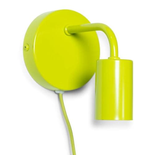 Image of ValueLights | Plug in Colour Pop Lime Green Wall Light, Easy Fit Wall Lamp | Wall Lamps & Sconces, Home Décor & Improvement Essential