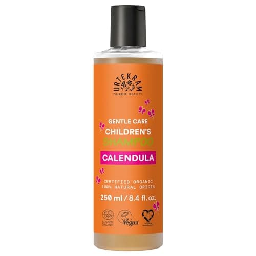 Image of Urtekram Calendula Shampoo for Children – Nourishing Natural Ingredients – Mild & Calming Shampoo - Vegan, Organic, Natural Origin (250ml, Pack of 1)