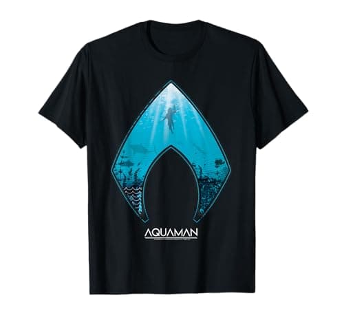 Image of DC Comics Aquaman Ocean Logo T-Shirt