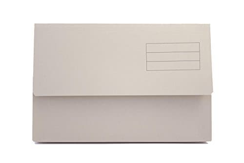Image of Exacompta Guildhall Plain Document Wallet, 345x245 mm, 250 gsm - Buff, Pack of 50