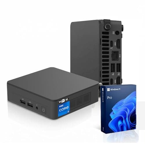 Image of ASUS NUC 13 Pro Mini Desktop, Intel 12-Core i7-1360P, 16GB RAM, 512GB SSD, Wi-Fi 6E, Support 4-Display 4K, Thunderbolt 4, HDMI, Bluetooth, Windows 11 Pro, Black, PC for Home/Business/Gaming