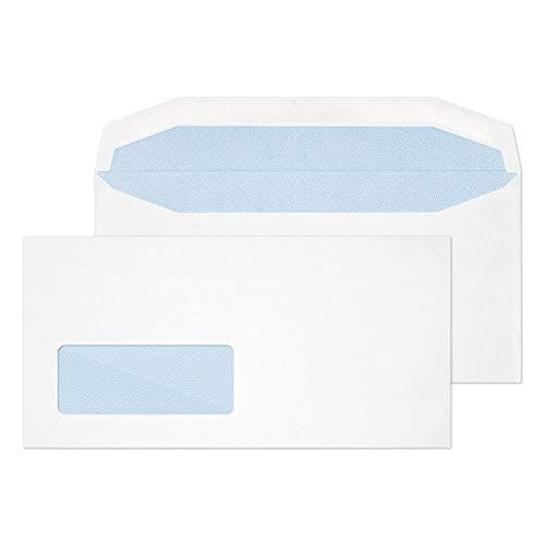 Image of Blake Purely Everyday DL 110 x 220 mm 90 gsm Mailer Gummed Window Envelopes (3702) White - Pack of 1000