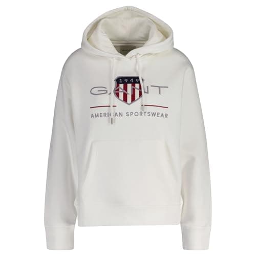 Image of GANT Archive Shield Hoodie, Eggshell, M