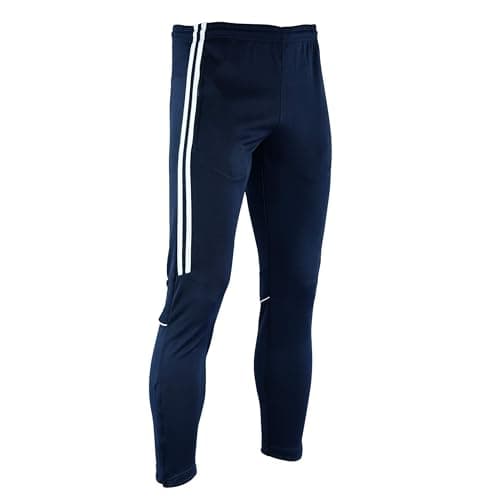 Image of SiXsigma Sports Tracksuit Bottoms Men Sweatpants Zip Pockets - Quick Dry Mens Joggers Bottoms for Gym, Joggers Running & Sports - Ideal Trousers Gifts for Men (UK, Alpha, XL, Regular, Regular, Blue)