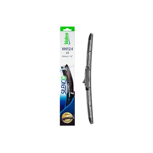 Image of VALEO Silencio Wiper - VH124 - Premium All-Seasons Original Equipment Replacement Hybrid Wiper Blade 400mm - Front - 1 Wiper Blade - 574724