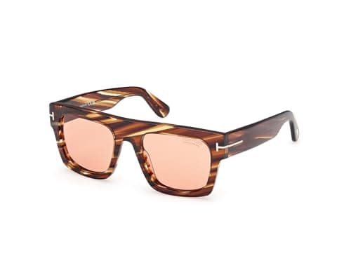 Image of Tom Ford Fausto 53E FT0711 Men's Sunglasses Havana Lens Brown Size 53 mm